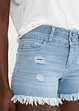 Jeans-Shorts mit Fransensaum, RAINBOW