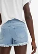 Jeans-Shorts mit Fransensaum, RAINBOW