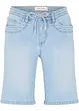 Bermuda en jean, coupe slim, taille mi-haute, bonprix