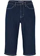 Bermuda slim en jean, taille haute, longueur genou, bonprix