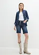 Jeans Bermuda Slim Fit Mid Waist, bonprix