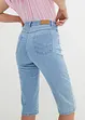 Bermuda slim en jean, taille haute, longueur genou, bonprix