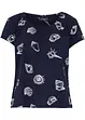 T-shirt imprimé à col rond, bonprix