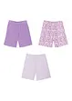 Mädchen Jersey-Shorts (3er Pack) aus Bio-Baumwolle, bonprix