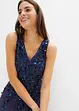 Robe courte à sequins, bonprix