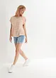 Bermuda en jean droit, taille mi-haute, bonprix