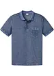 Poloshirt in gewaschener Optik, Kurzarm, bonprix