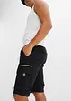 Stretch-Schlupf-Bermuda mit Cargotaschen, Regular Fit, bonprix