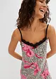 Longue nuisette avec bordure dentelle, bonprix