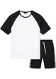 Shirt und kurze Hose (2-tlg.Set) aus reiner Bio-Baumwolle, bonprix