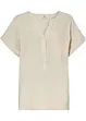 Blouse manches courtes en gaze de coton, bonprix