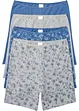 Lange Damen Boxer mit hohem Bund mit Bio-Baumwolle (4er Pack), bonprix