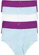 Lot de 5 culottes avec coton, bonprix