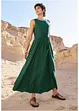 Maxi-Web-Kleid aus leichtem Leinen-Mix, bonprix