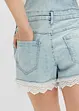 Salopette short en jean avec dentelle, RAINBOW