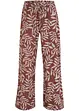 Pantalon palazzo imprimé en viscose, bonprix