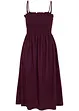 Robe en jersey avec smock, mi-mollet, bonprix