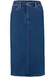 Leicht ausgestellter Midi-Stretch-Jeansrock mit Bequembund, bonprix