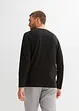 Lot de 2 T-shirts col tunisien manches longues 100% coton, bonprix