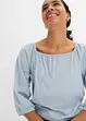 Blouse en jersey de coton à encolure carrée, bonprix