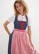 Dirndl in Jeansoptik mit Schürze, knieumspielend (2-tlg.Set), bonprix