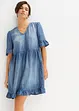 Robe en jean avec volants, bonprix