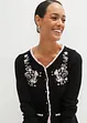 Hübsche Trachten-Strickjacke mit Stickerei, bonprix