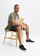 Bermuda en jean cargo, coupe loose, bonprix