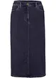 Leicht ausgestellter Midi-Stretch-Jeansrock mit Bequembund, bonprix