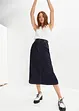 Leicht ausgestellter Midi-Stretch-Jeansrock mit Bequembund, bonprix