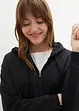 Long-Sweatjacke mit Seitenschlitzen, bonprix