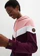 Sweat-shirt à grand col et capuche, bonprix