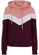 Sweat-shirt à grand col et capuche, bonprix