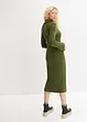 Ripp-Strickkleid mit Troyerkragen, bonprix