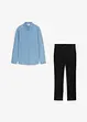 Jungen Stretch Chino Hose mit Hemd (2-tlg.Set), bpc bonprix collection
