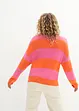 Rundhals-Feinstrickpullover mit Blockstreifen, bpc bonprix collection