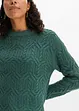 Rundhals-Pullover mit Zopfmuster, bonprix