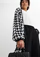 Loose Fit Cardigan mit Hahnentrittmuster, bonprix