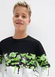 Jungen Langarmshirt mit Druck, bonprix