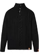 Grobstrick Troyer Pullover mit Zopfmuster, bonprix