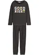 Pyjama mit weicher Baumwolle  (2-tlg. Set), bonprix