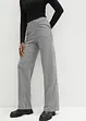 Stretch-Hose mit Hahnentrittmuster, Wide leg, bonprix