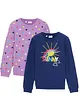 Sweatshirt aus reiner Bio-Baumwolle (2er Pack), bonprix
