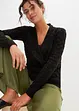 Ajour-Pullover in Wickeloptik, bonprix