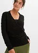 Ajour-Pullover in Wickeloptik, bonprix