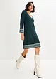Strickkleid mit plissiertem Rock, bonprix