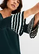 Strickkleid mit plissiertem Rock, bonprix