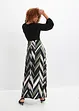 Maxikleid mit bedrucktem Rock aus recyceltem Polyester, BODYFLIRT