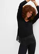 Langarm-Shirt mit Materialmix, BODYFLIRT