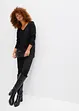 Langarm-Shirt mit Materialmix, BODYFLIRT